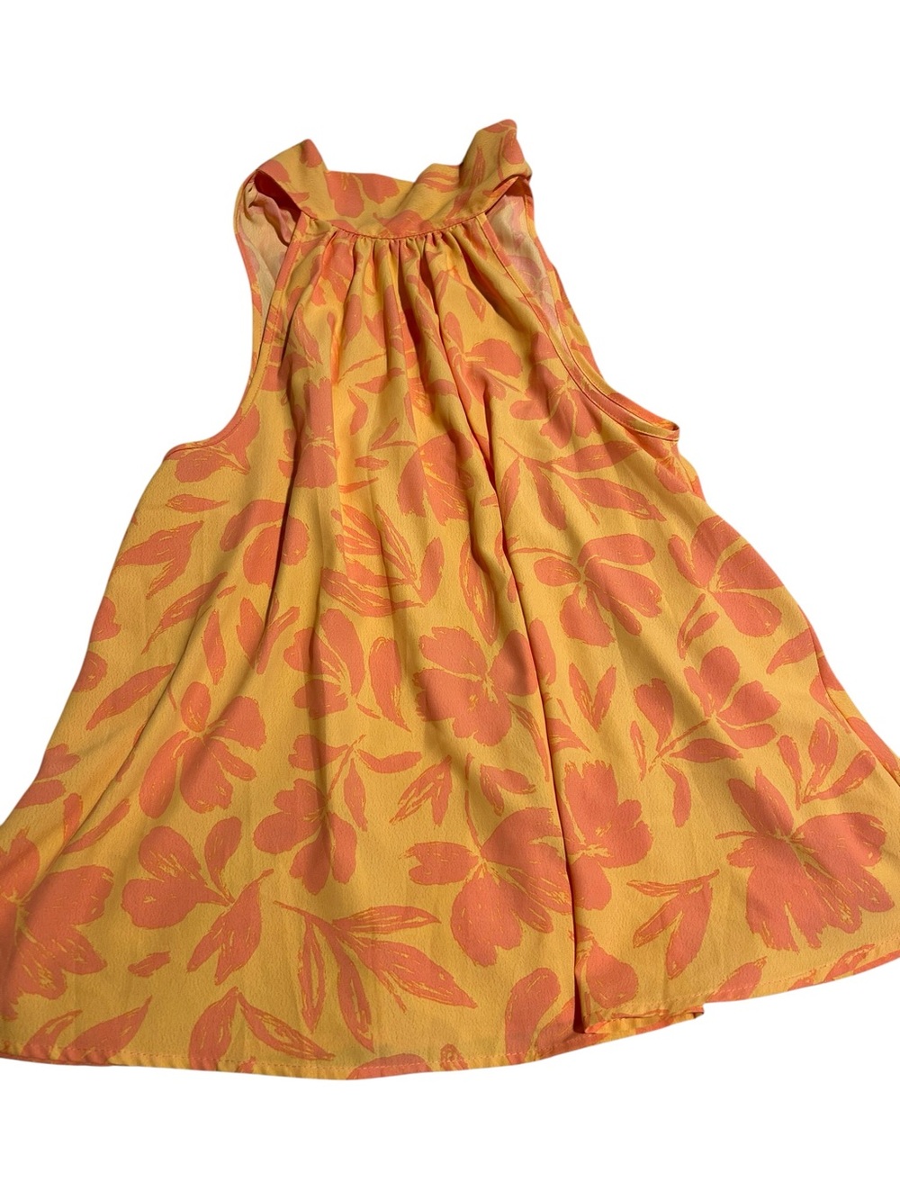 2 Hearts Floral Halter Swing Top